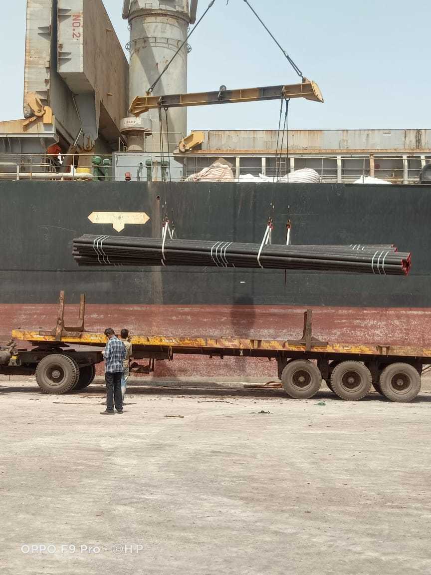 Vessel MV Hai Nam 86 carrying steel cylinder tubes used for making oxygen cylinders called on DPT on 22nd april